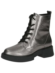 CAPRICE Damskie sztyblety Lace Boot Flat 9-25101-43, Stone Metallic, 41 EU - Botki damskie - miniaturka - grafika 1