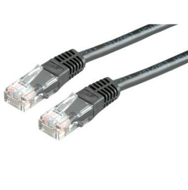 Kabel krosowy UTP, kat. 6 klasa E, czarny, 7 m