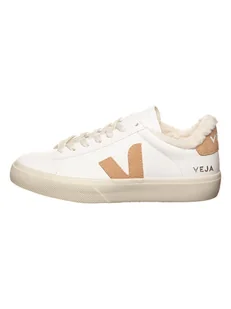 Veja Skórzane sneakersy "Campo" w kolorze biało-beżowym - Trampki damskie - miniaturka - grafika 1