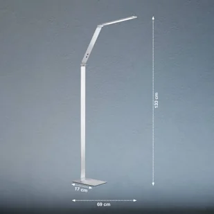 Lampa stojąca LED Geri kolory aluminium - Lampy stojące - miniaturka - grafika 3