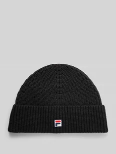 Czapka beanie z wyhaftowanym logo model ‘BIELLA’ - Czapki damskie - miniaturka - grafika 1