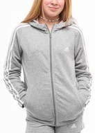 Bluzy dla dziewczynek - adidas bluza dziecięca z kapturem rozpinana dresowa sportowa hoodie r. 170 - miniaturka - grafika 1