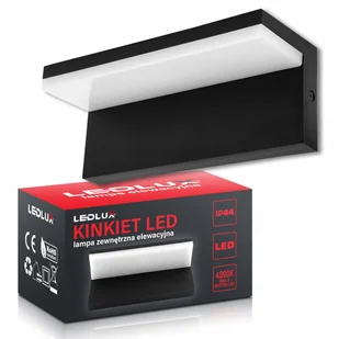 Lampa elewacyjna LED zewnętrzna kinkiet ogrodowy 10W biała neutralna - Lampy ogrodowe Lampa elewacyjna LED zewnętrzna kinkiet ogrodowy 10W biała neutralna - Lampy ogrodowe - miniaturka - grafika 1