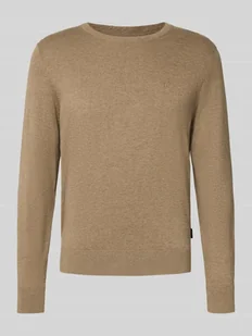Sweter z dzianiny z prążkowanymi wykończeniami - Swetry męskie - miniaturka - grafika 1