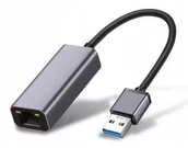 Huby USB - Przejściówka USB 3.0 Ethernet Adapter, RJ45 LAN A - miniaturka - grafika 1