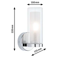 Lampy ścienne - Paulmann Luena kinkiet IP44 chrom E14 1-pkt. - miniaturka - grafika 1