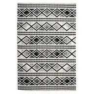 Dywany - Dywan Candida 160 x 220 cm romby biało czarne - miniaturka - grafika 1