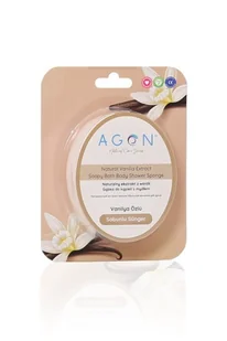 Agon Shower Sponge Vanilla 125g gąbka z mydłem do kąpieli i pod prysznic - Kosmetyki do kąpieli - miniaturka - grafika 1
