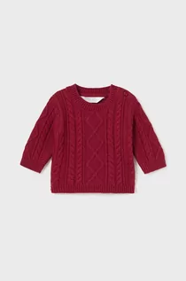 Swetry dla chłopców - Mayoral Newborn sweter niemowlęcy kolor czerwony - grafika 1