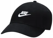 Czapki i chusty sportowe męskie - Czapka z daszkiem NIKE bejsbolówka klasyczna unisex czarna r. S/M - miniaturka - grafika 1