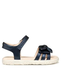 Geox Sandały J Haiti J558ZA 000NF C4021 D Granatowy - Buty dla dziewczynek - miniaturka - grafika 1