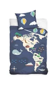 Pościel dla dzieci - Pościel dziecięca mapa świata - 160x200 cm - miniaturka - grafika 1