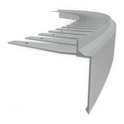 Listwy i profile - Profil aluminiowy balkonowy łukowy PRIAMY/FLEXI 2,5m szary RAL7035 - miniaturka - grafika 1