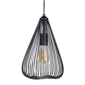 Lampy sufitowe - Beliani Lampa wisząca Lampa wisząca metalowa czarna CONCA 68975 - miniaturka - grafika 1