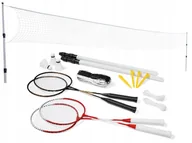 Badminton - BADMINTON Zestaw Rakietki LotkI Siatka Etui CRIVIT - miniaturka - grafika 1