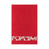 Okrycia kąpielowe dla dzieci - Ręcznik 30x50 Jabłuszka czerwony 400g/m2 frotte bawełniany dziecięcy do przedszkola Zwoltex - miniaturka - grafika 1