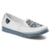 Półbuty damskie - Białe Półbuty Maciejka Damskie Wygodne Obuwie - miniaturka - grafika 1