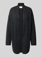 Swetry damskie - Kardigan o kroju oversized z miękkiej mieszanki żywej wełny - miniaturka - grafika 1