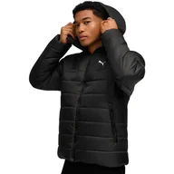 Kurtki męskie - Kurtka męska Puma ESS Hooded Padded czarna 685211 01 - miniaturka - grafika 1
