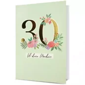Kartki okolicznościowe i zaproszenia - Karnet B6 Urodziny 30 - miniaturka - grafika 1