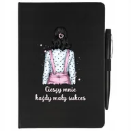 Notesy i bloczki - NOTES PLANER + DŁUGOPIS A5 CIESZY MNIE SUKCES Wzo - miniaturka - grafika 1