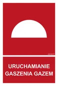 Systemy ekspozycyjne i znaki informacyjne - BC062 URUCHAMIANIE GASZENIA GAZEM, FS - FOLIA SAMOPRZYLEPNA FOTOLUMINESCENCYJNA; (200X296MM) - miniaturka - grafika 1