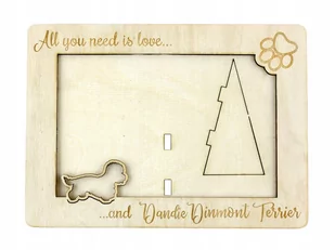 Dandie Dinmont terrier ramka na zdjęcie z psem - Ramki na zdjęcia Dandie Dinmont terrier ramka na zdjęcie z psem - Ramki na zdjęcia - miniaturka - grafika 1