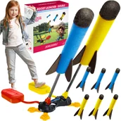 Mały naukowiec - Wyrzutnia Rakiet Piankowych Pompka Katapulta Podwójna dla Dzieci + Rakiety - miniaturka - grafika 1