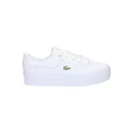 Buty trekkingowe damskie - Tenisówki Lacoste Model Ziane Kolor Biały - miniaturka - grafika 1