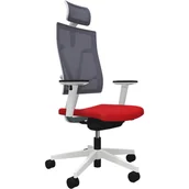 Fotele i krzesła biurowe - Fotel Obrotowy Biurowy 4ME-MESH-W-HRMA-SOFT-SEAT-ESP Nowy Styl - miniaturka - grafika 1