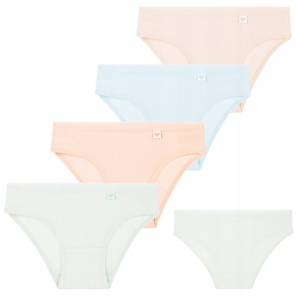 4X MAJTKI DZIECIĘCE BAWEŁNIANE FIGI BIKINI KOLOROWE UROCZE MORAJ ROZ.110-116