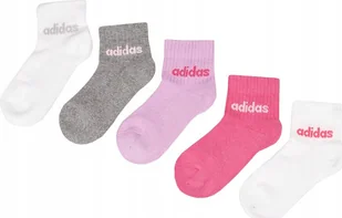 Skarpety Dla Dzieci Adidas Linear Ankle Kids 5P IR8229 r 28-30 - Skarpetki dla dzieci - miniaturka - grafika 1