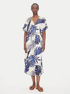 Sukienki - Vero Moda Sukienka letnia Vina 10327430 Beżowy Relaxed Fit - miniaturka - grafika 1