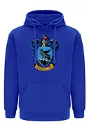 Bluzy męskie - ERT GROUP oryginalna i oficjalnie licencjonowana przez Harry Potter niebieska bluza męska z kapturem, nadruk jednostronny, wzór Harry Potter 022, rozmiar M - miniaturka - grafika 1