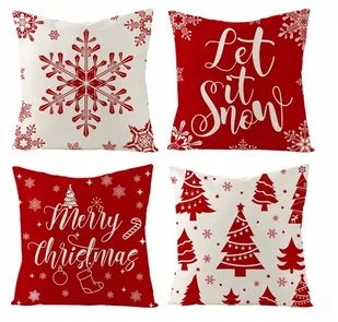 Zestaw Poszewka Na Poduszkę Świąteczna 4Szt - Pozostałe akcesoria świąteczne - miniaturka - grafika 1