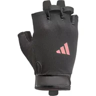 Rękawice do ćwiczeń - Rękawice treningowe ADIDAS Essential Training ( M) Czarno-różowy - miniaturka - grafika 1