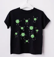 Koszulki dla dziewczynek - Koszulka dla dziecka na dzień kropki - w śmieszne kropki żabki WZÓR KROPKI35 - miniaturka - grafika 1