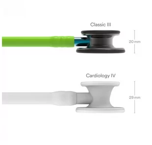 Stetoskop Littmann Classic III 5875 Stetoskop internistyczny Smoke, przewód limonkowy, lira smoke trzonek niebieski - Urządzenia medyczne Stetoskop Littmann Classic III 5875 Stetoskop internistyczny Smoke, przewód limonkowy, lira smoke trzonek niebieski - Urządzenia medyczne - miniaturka - grafika 4