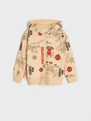 Swetry dla chłopców - Sinsay - Bluza Spiderman - beżowy - miniaturka - grafika 1