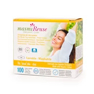 Podpaski - Masmi, Podpaska Wielorazowa Na Dzień 100% Certyfikowanej Bawełny Organicznej, 1 Szt. - miniaturka - grafika 1