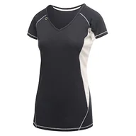 Koszulki i topy damskie - Regatta damska koszulka z krótkim rękawem Pekin Regular Fit Plain Dekolt w serek Blue (Navy/White 253) 10 UK(36 EU) - miniaturka - grafika 1