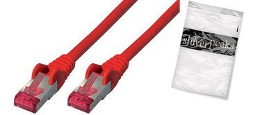 Shiverpeaks BS75712- AR - RJ- 45 - RJ- 45 - Male/Male - Cat6a - S/FTP S- STP - red BS75712- AR