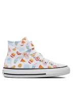 Buty dla dziewczynek - Converse Trampki Chuck Taylor All Star Easy On Snacks A07377C Biały - miniaturka - grafika 1