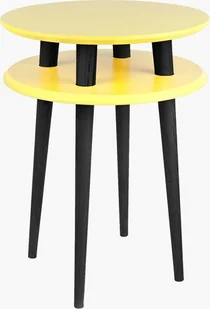 Ragaba Stolik kawowy UFO HIGH 45x45 żółty/czarny - Ławy i stoliki kawowe - miniaturka - grafika 1