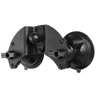 Uchwyty samochodowe do telefonów - RAM Mount Podwójna Przyssawka Do Szyby Uchwyt z Kulą w Rozmiarze B 1" - miniaturka - grafika 1