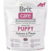 Sucha karma dla psów - Brit Care Grain-Free Puppy Salmon&Potato 1 kg - miniaturka - grafika 1