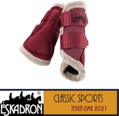 Akcesoria jeździeckie - Eskadron Ochraniacze MESH FAUXFUR Classic Sports A/W 21 - - rustic red - miniaturka - grafika 1