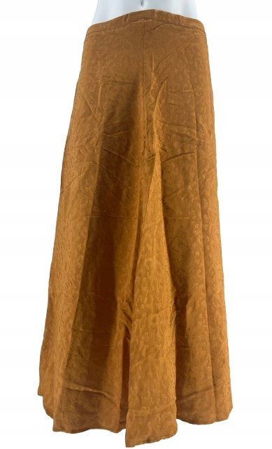 MANGO ROZKLOSZOWANA SPÓDNICA Z WISKOZY WZÓR LEOPARD 171 K_A