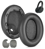 Akcesoria do słuchawek - Nauszniki Pady Gąbki do SONY WH-1000XM4 Czarne - miniaturka - grafika 1