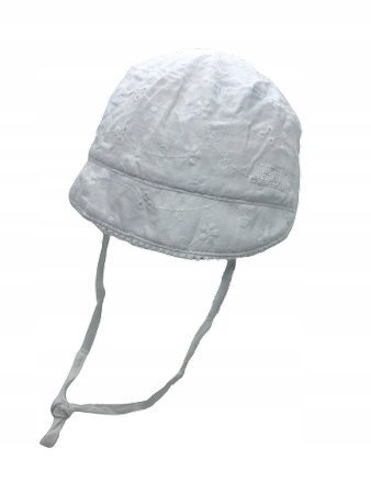 Czapka czepek letni niemowlęcy z troczkami Doll Kids 47